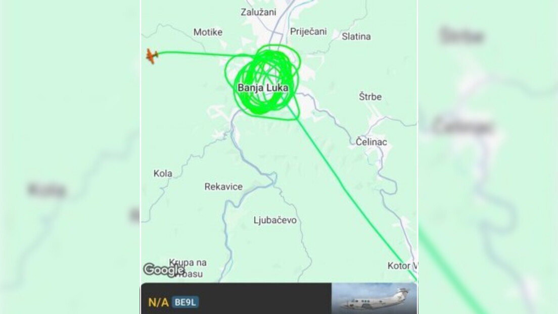 Zašto avion Eufora kruži iznad Banjaluke?