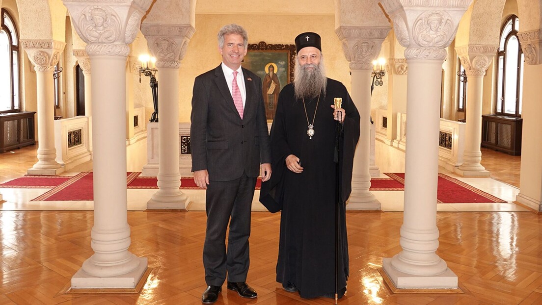 Patrijarh Porfirije na sastanku sa britanskim ambasadorom