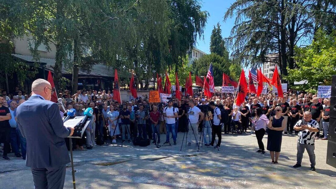 Sa ranijih protesta Albanaca na jugu Srbije