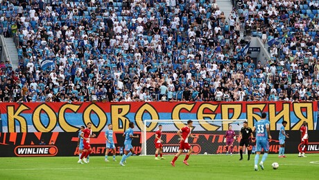 Zenit ponizio Vojvodinu 7:1 – poruka "Kosovo Srbija" na bolnoj generalnoj probi