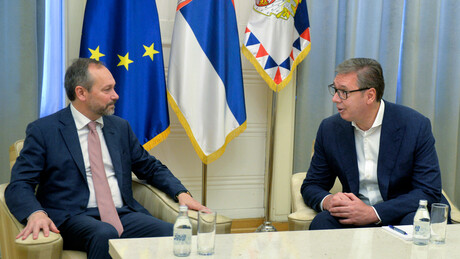 Вучић примио Жиофреа у опроштајну посету: "Присетили смо се тешких и лепих тренутака"