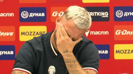 Arnautović zaplakao zbog pitanja o Mihi: "Nije to trebalo da me pitaš"