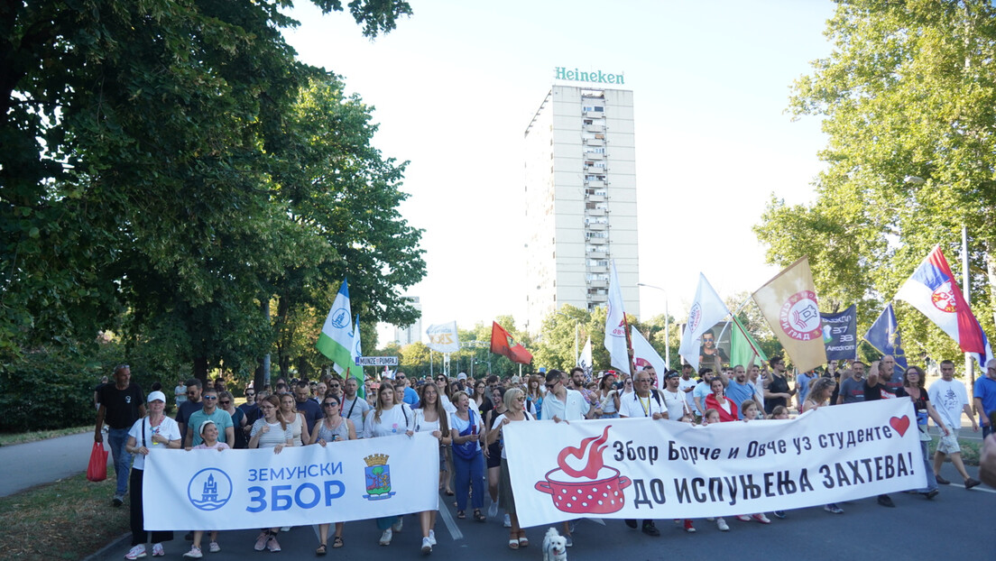 Protest studenata u blokadi od stare železničke do Prokopa