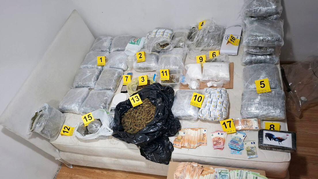 Полиција запленила око 30 килограма дроге