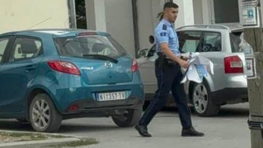 Pripadnici tzv. kosovske policije cepali plakate sa srpskom trobojkom u Kosovskom Pomoravlju