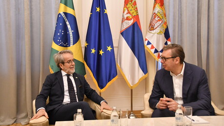 Вучић са одлазећим амбасадором Бразила: Две земље деле исте вредности и веру у будућност