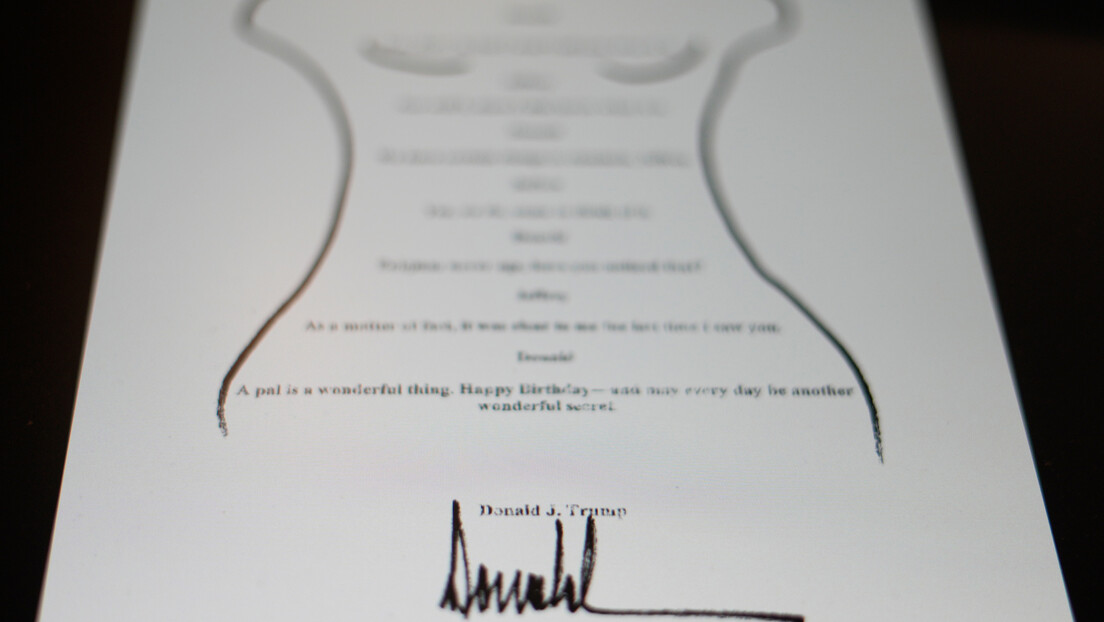 Bela kuća odbacila Trampovu "rođendansku čestitku" Epstinu kao neopevanu glupost