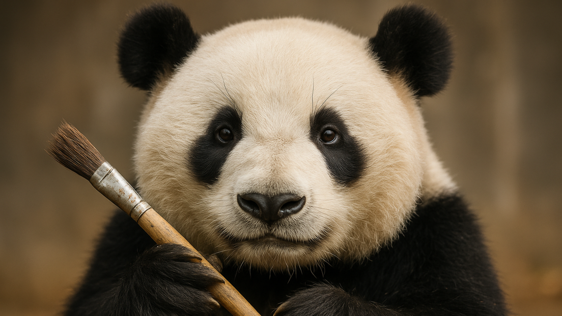 Talenat kakav se retko viđa: Panda Kućuša u Moskovskom zoo-vrtu naslikala svoje prvo umetničko delo