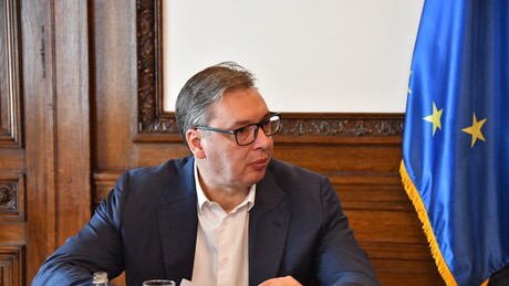 Додик са Вучићем пред одлазак у Москву: Братски сусрет и разговор