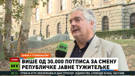 Гајић за РТ Балкан: Тужилаштво у колапсу, Доловац треба да оде