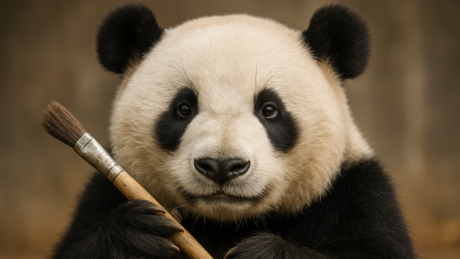 Talenat kakav se retko viđa: Panda Kućuša u Moskovskom zoo-vrtu naslikala svoje prvo umetničko delo