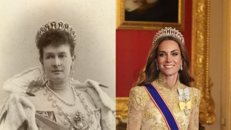 Tijara Romanovih zablistala na glavi Kejt Midlton na svečanom prijemu Donalda Trampa