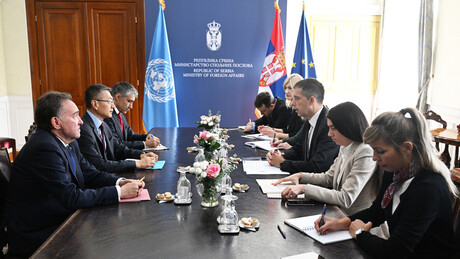 Ђурић са шефом Унмика: Потребно је да наставите да спроводите мандат у складу са Резолуцијом 1244