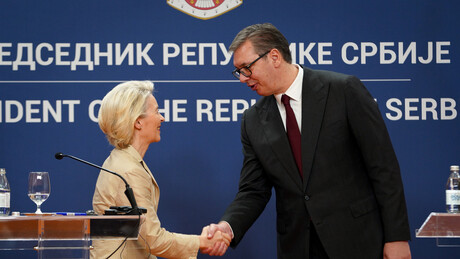 Fon der Lajenova traži da Srbija uvede sankcije Rusiji; Vučić: Na evropskom smo putu