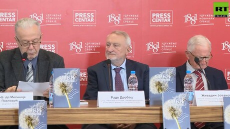 Београдској публици представљена књига "Срби на ветрометини" бившег дипломате Радета Дробца
