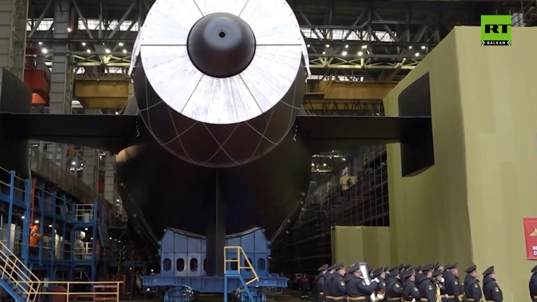 Porinuta nuklearna podmornica "Habarovsk" u Severodvinsku (VIDEO)