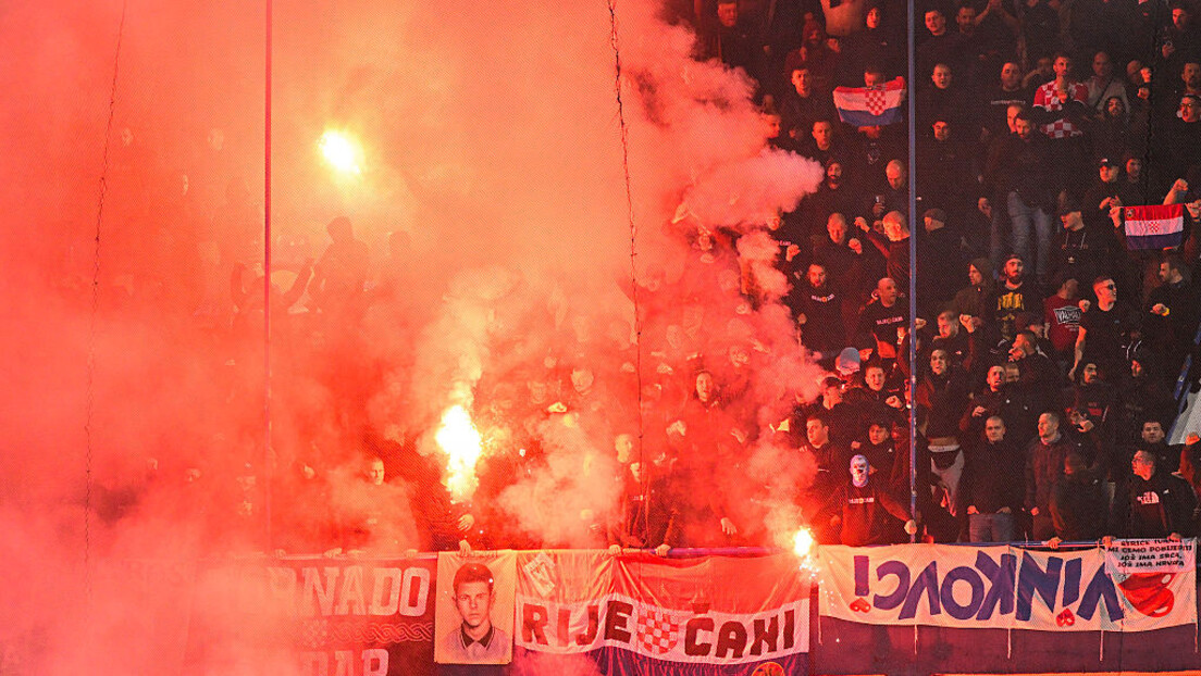 Редован репертоар хрватских навијача: У Подгорици викали "За дом спремни"