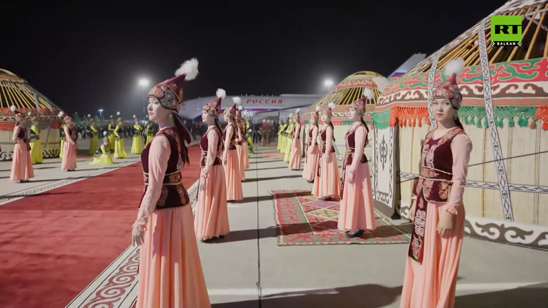 Putinova državna poseta Kirgistanu u 90 sekundi (VIDEO)