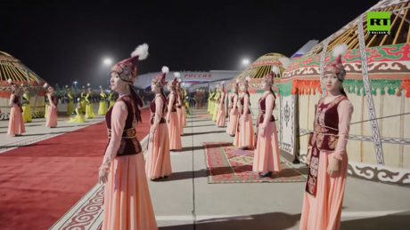 Putinova državna poseta Kirgistanu u 90 sekundi (VIDEO)