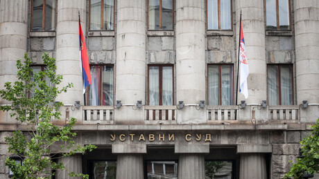 Sudije i tužioci ispred Ustavnog suda, protest podrške Radivoju Jovoviću u Novom Sadu