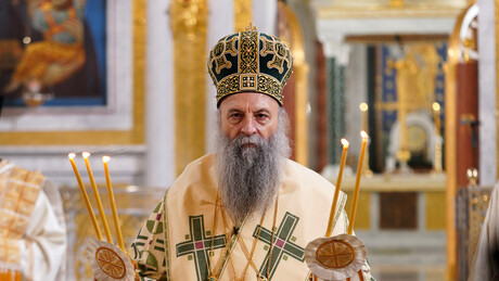 Патријарх Порфирије служио божићну литургију у Храму Светог Саве на Врачару