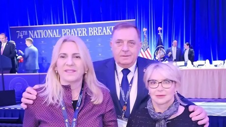 Dodik i Cvijanović na Molitvenom doručku: Čast je biti ovde