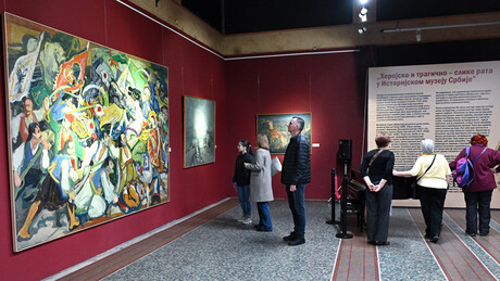 Отворена изложба "Херојско и трагично – слике рата" у Историјском музеју Србије