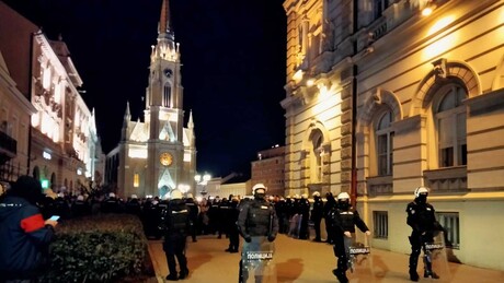 Нови Сад: Протест пред прославу посвећену Светозару Милетићу