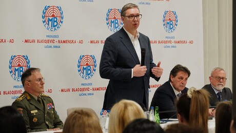 Vučić u "Milanu Blagojeviću": Polako kreće izvoz oružja, poštujte bezbednosne protokole