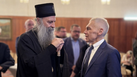 Боцан-Харченко са патријархом Порфиријем о ситуацији на КиМ, православљу и сарадњи две цркве