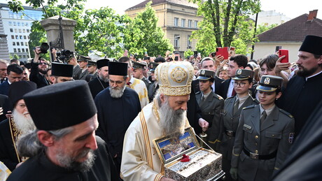 Velika radost i blagoslov za srpski narod: Pojas Presvete Bogorodice stigao u Beograd