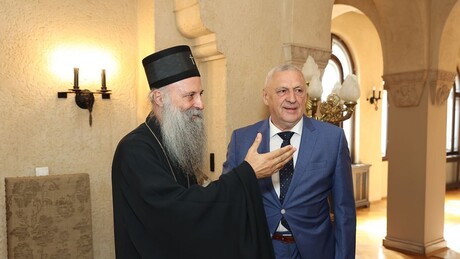 Патријарх Порфирије са министром Балинтом: О сарадњи у унапређењу квалитета високог образовања